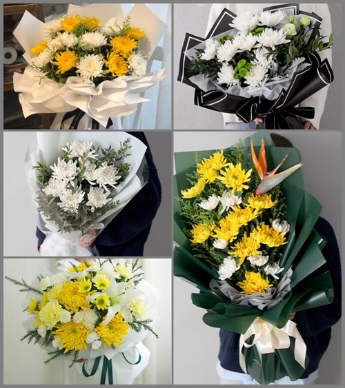 福建福州连江县潘度乡东雁村白事花束代送